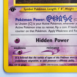 Unown [C] 57/105 Pokemon TCG Neo Destiny 1st Edition NM Vintage 2002 Card - Image 5