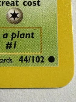 Bulbasaur Pokemon Card No 44/102 - Base Set Unlimited - Shadowless - 1999 - NM - Image 2