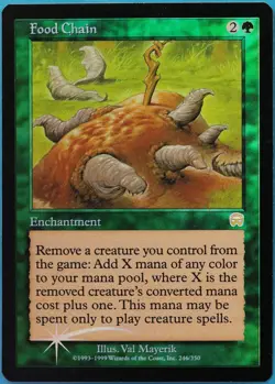 Food Chain FOIL Mercadian Masques NM Green Rare MAGIC CARD (ID# 513904) ABUGames - Image 1