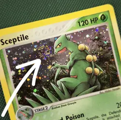 WHOLE SWIRL 🌀💫 Sceptile 11/109 EX Ruby & Sapphire Holo Rare 2003 Pokemon Card - Image 1