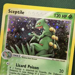 WHOLE SWIRL 🌀💫 Sceptile 11/109 EX Ruby & Sapphire Holo Rare 2003 Pokemon Card - Image 2