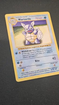 Pokemon TCG Base Set Wartortle 042/102 SHADOWLESS English Card - Image 3