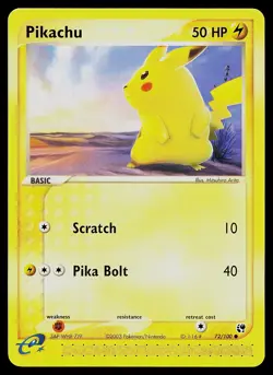 Pokemon Card - Pikachu Sandstorm 72/100 Common - Image 1