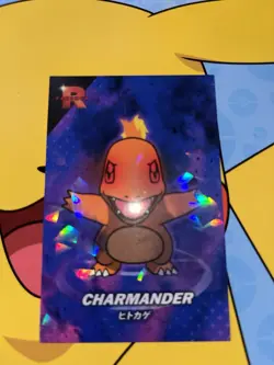 Pokemon Evil Charmander Cracked Ice Holo Team Rocket Card Database Set Peru - Image 1