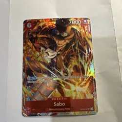 Bandai One Piece Sabo Foil Character Card OP05-007 7000 Power - Image 1