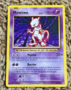 Pokemon Card - Mewtwo #51 - 2016 Evolutions XY - 51/108 Rare - Image 1