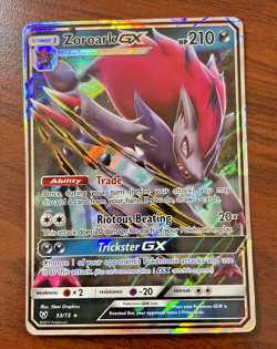 Pokemon Card- Zoroark GX 53/73 - Shining Legends 2017- Holo Rare LP - Image 1
