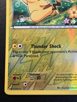 Pikachu 27/111 XY Furious Fists Pokemon Card Reverse Holo Foil Rare LP - Image 5