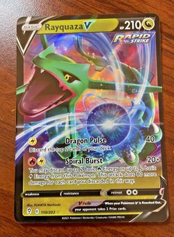 Pokemon Card - Rayquaza V 110/203- Ultra Rare- Evolving Skies 2021 - Image 1