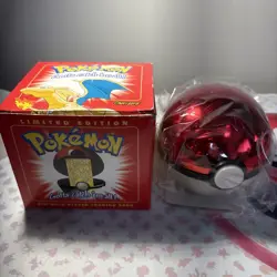 23K Gold Plated CHARIZARD Trading Card 1999 Burger King Pokemon Ball NEW SEALED - Image 1