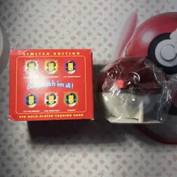 23K Gold Plated CHARIZARD Trading Card 1999 Burger King Pokemon Ball NEW SEALED - Image 4