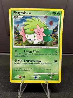 Pokemon TCG Shaymin Platinum Holo Rare Card 38/127 SWIRL!! - Image 1