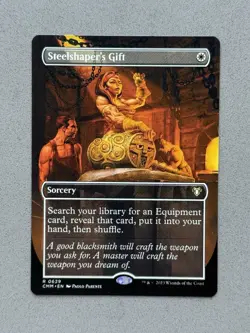 Steelshaper's Gift #629 Borderless Regular MTG Commander Masters CMM - NM / Mint - Image 1
