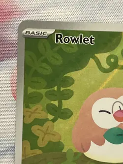 Rowlet 090/088 Illustration Rare Full Art Me03 Perfect Order Pokemon Card NM+ - Image 3