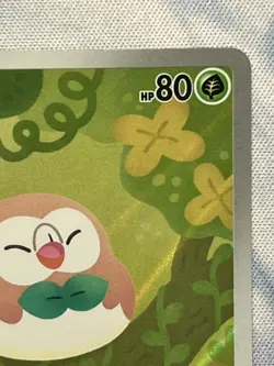 Rowlet 090/088 Illustration Rare Full Art Me03 Perfect Order Pokemon Card NM+ - Image 4