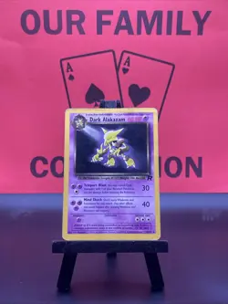 Dark Alakazam 18/82 Non Holo Rare Pokemon Card Vintage Team Rocket HP - Image 1