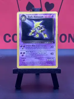 Dark Alakazam 18/82 Non Holo Rare Pokemon Card Vintage Team Rocket HP - Image 2