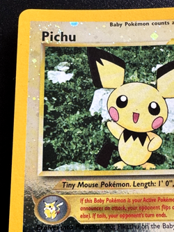 Pichu Promo 35 WoTC Black Star Promo Pokemon Card Holo Foil Rare Near Mint - Image 3