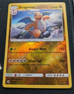 Dragonite 96/149 Pokemon Card Reverse Holo Rare Sun Moon Base Pokemon TCG NM - Image 2