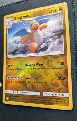 Dragonite 96/149 Pokemon Card Reverse Holo Rare Sun Moon Base Pokemon TCG NM - Image 3