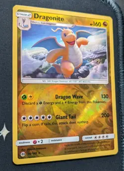 Dragonite 96/149 Pokemon Card Reverse Holo Rare Sun Moon Base Pokemon TCG NM - Image 4