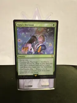 Yuna's Decision (Surge Foil) #74 (NM) Final Fantasy FIC Magic MTG - Image 1