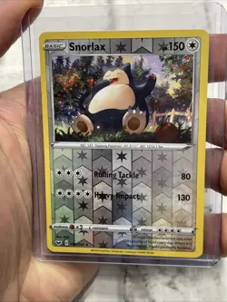 Snorlax 140/202 Swsh01: Sword & Shield Reverse Holo NM/MT Pokemon Nintendo Card - Image 1