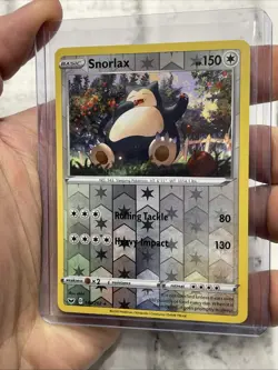 Snorlax 140/202 Swsh01: Sword & Shield Reverse Holo NM/MT Pokemon Nintendo Card - Image 2