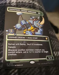 MTG Rocksteady Mutant Marauder BORDERLESS FOIL NM/M Teenage Mutant Ninja Turtles - Image 3