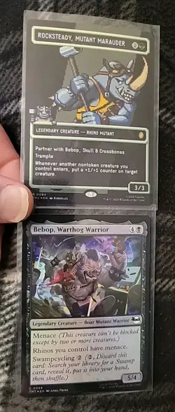 MTG Rocksteady Mutant Marauder BORDERLESS FOIL NM/M Teenage Mutant Ninja Turtles - Image 5