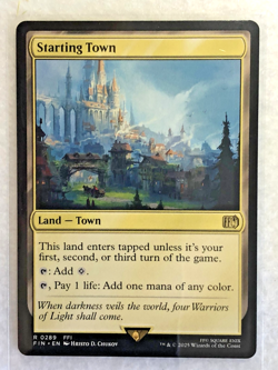 Magic the Gathering **Starting Town** Final Fantasy - Rare Land - Nice Land NM - Image 1