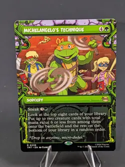 Michelangelo's Technique - Showcase - Teenage Mutant Ninja Turtles - MTG 239 (R) - Image 1