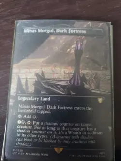 MTG Minas Morgul, Dark Fortress Surge Foil LTC #558 Lord of the Rings Magic LP - Image 1