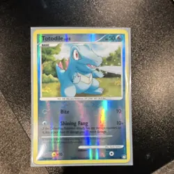 Pokemon Totodile Reverse Holo Mysterious Treasures 106/123 50 HP Basic Common - Image 1
