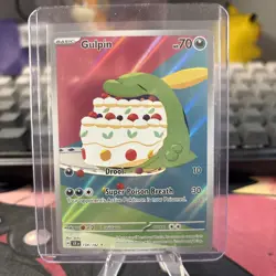 Pokemon Gulpin TCG 154/142 Sv07 Stellar Crown Holo Illustration Rare Card NM - Image 1