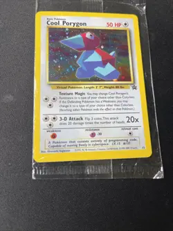 Pokemon TCG Cool Porygon 15 Promo holo black star SEALED - Image 3