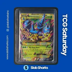 2014 POKEMON XY FURIOUS FISTS #112/111 M HERACROSS EX SECRET RARE - Image 1