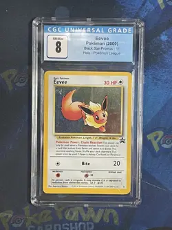 Pokemon Eevee Black Star Promo #11 - CGC 8 NM/Mint PSA BGS *Nice Swirl* - Image 1