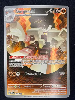 Pokemon Garganacl Illustration Rare ME01: Mega Evolution 147/132 NM - Image 1