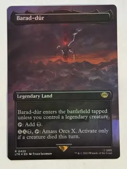 Mint/Near-Mint, English - 1 x MTG Barad-dur (0425) - Foil - Borderless The Lord - Image 1