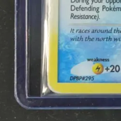 2007 POKEMON D&P SECRET WONDERS COLL TIN PROMO #19/132 SUICUNE CRACKED ICE HOLO - Image 4