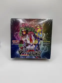Pokemon TCG VMAX Rising Japanese Sealed Booster Box Rillaboom Cinderace Inteleon - Image 1