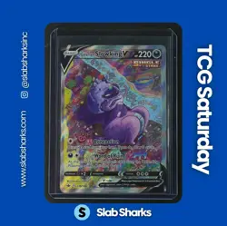 2021 POKEMON SWORD & SHIELD CHILLING REIGN #179/198 GALARIAN SLOWKING V ALT ART - Image 1