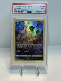 Pokemon Mew Crown Zenith Galarian Gallery Full Art #GG10 PSA 9 Mint - Image 1