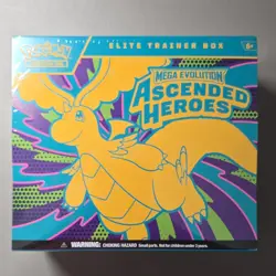 Pokemon Mega Evolution Ascended Heroes Elite Trainer Box Dragonite Zekrom - Image 1
