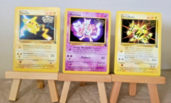 1999 VTG Pokemon First Movie Promo Stamped Lot - Pikachu, Mewtwo & Electabuzz MP - Image 1