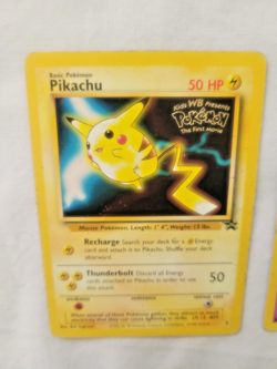 1999 VTG Pokemon First Movie Promo Stamped Lot - Pikachu, Mewtwo & Electabuzz MP - Image 3