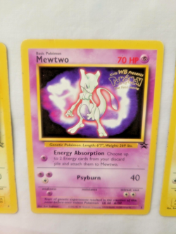 1999 VTG Pokemon First Movie Promo Stamped Lot - Pikachu, Mewtwo & Electabuzz MP - Image 5