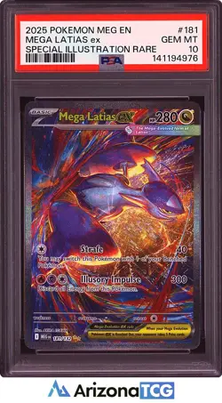 Pokemon 2025 Mega Latias ex 181/132 SIR Mega Evolution GEM MINT PSA 10 - Image 1