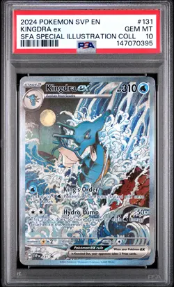 2024 POKEMON SVP PROMO SPECIAL ILLUSTRATION COLLECTION #131 KINGDRA EX PSA 10 - Image 1
